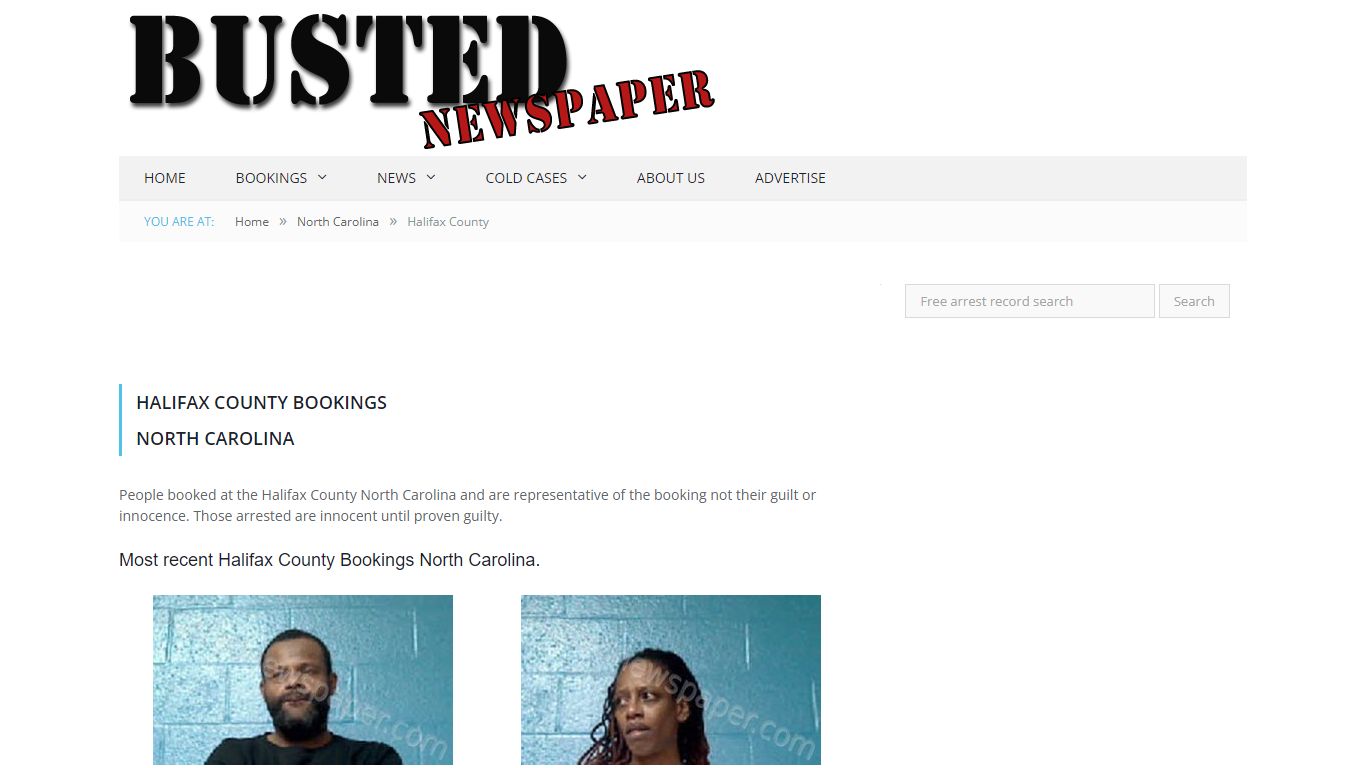 Halifax County, NC Mugshots - BUSTEDNEWSPAPER.COM